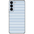 Blue and White Stripes Galaxy S22 Skin